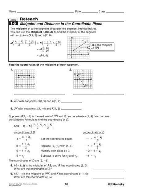 This worksheet is perfect for Pre-Algebra, Algebra and GeometrySecondary Math Shop. . Practice b midpoint and distance in the coordinate plane answer key